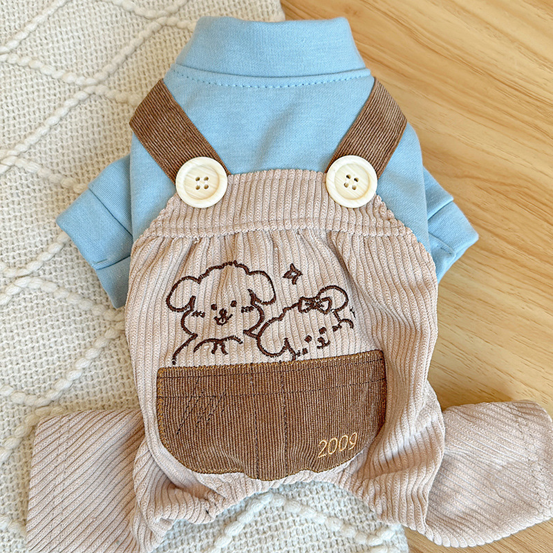 V888-ELOSUNG19816-202503141145-00 XL Cute Little Backless Trousers Four-Legged Dog Clothes - Spring/Summer Pet Outfit, Soft & Breathable - Image 1