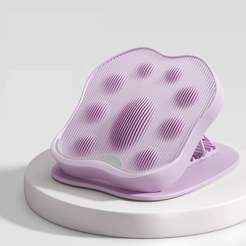 V888-ELOSUNG21059-225922-00 Purple Leg and Calf Stretching Board - Adjustable Yoga and Fitness Stretching Tool for Women - Image 1