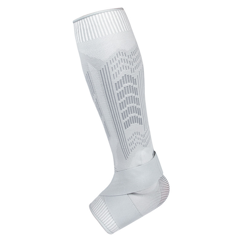V888-ELOSUNG21070-226054-00 Size M 1 Pair Light Gray Compression Calf Sleeves for Sports - Adjustable Support for Running, Soccer, Hiking & More - Image 1