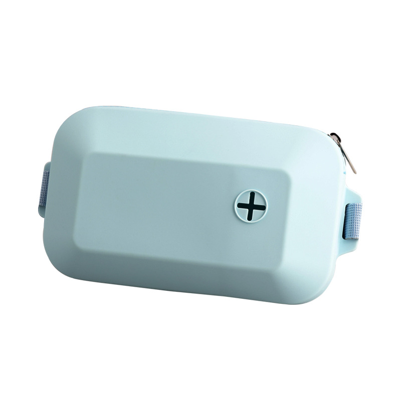 V888-ELOSUNG21721-202503111135-00 Blue Silicone Pet Treat Pouch for Dog Training - Portable Waist Bag with Waste Bag Holder - Image 1