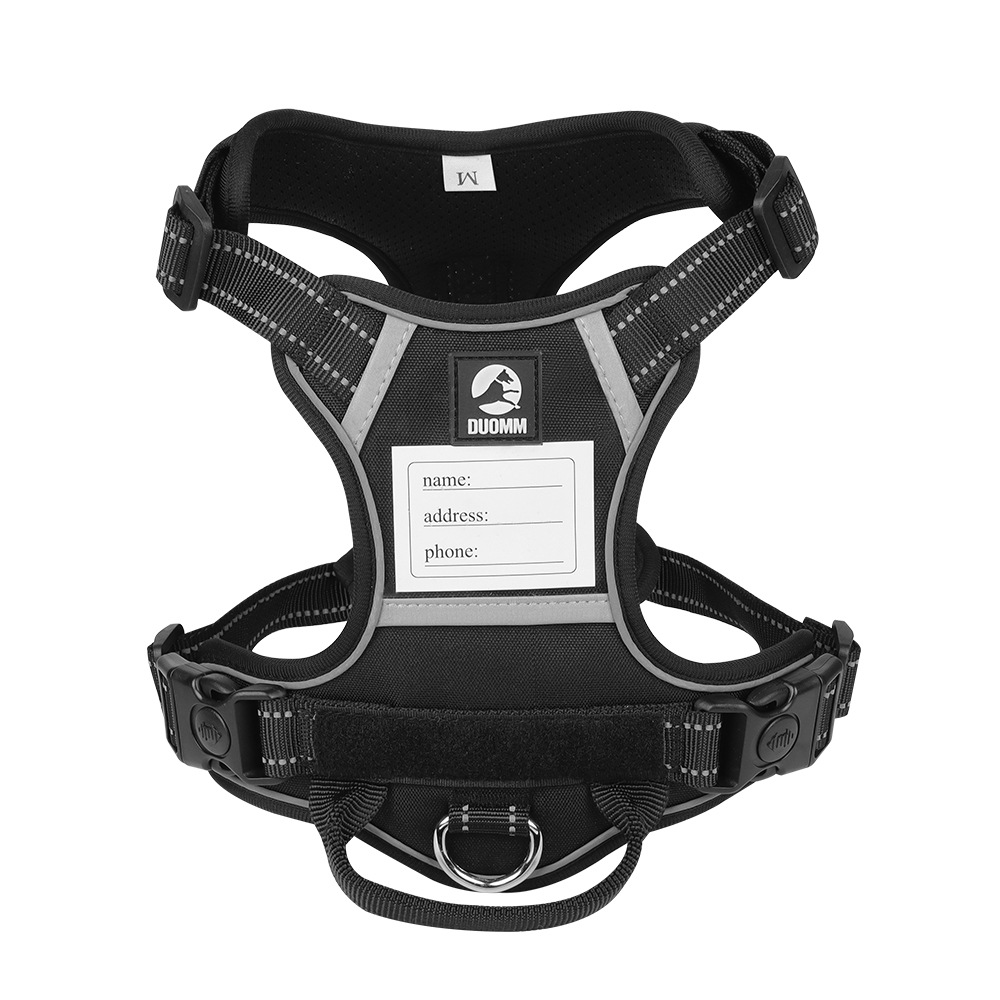 V888-ELOSUNG21874-202503131516-00 Size S Black Reflective No-Pull Dog Harness - Adjustable & Durable for Large Breeds, Anti-Escape Design - Image 1