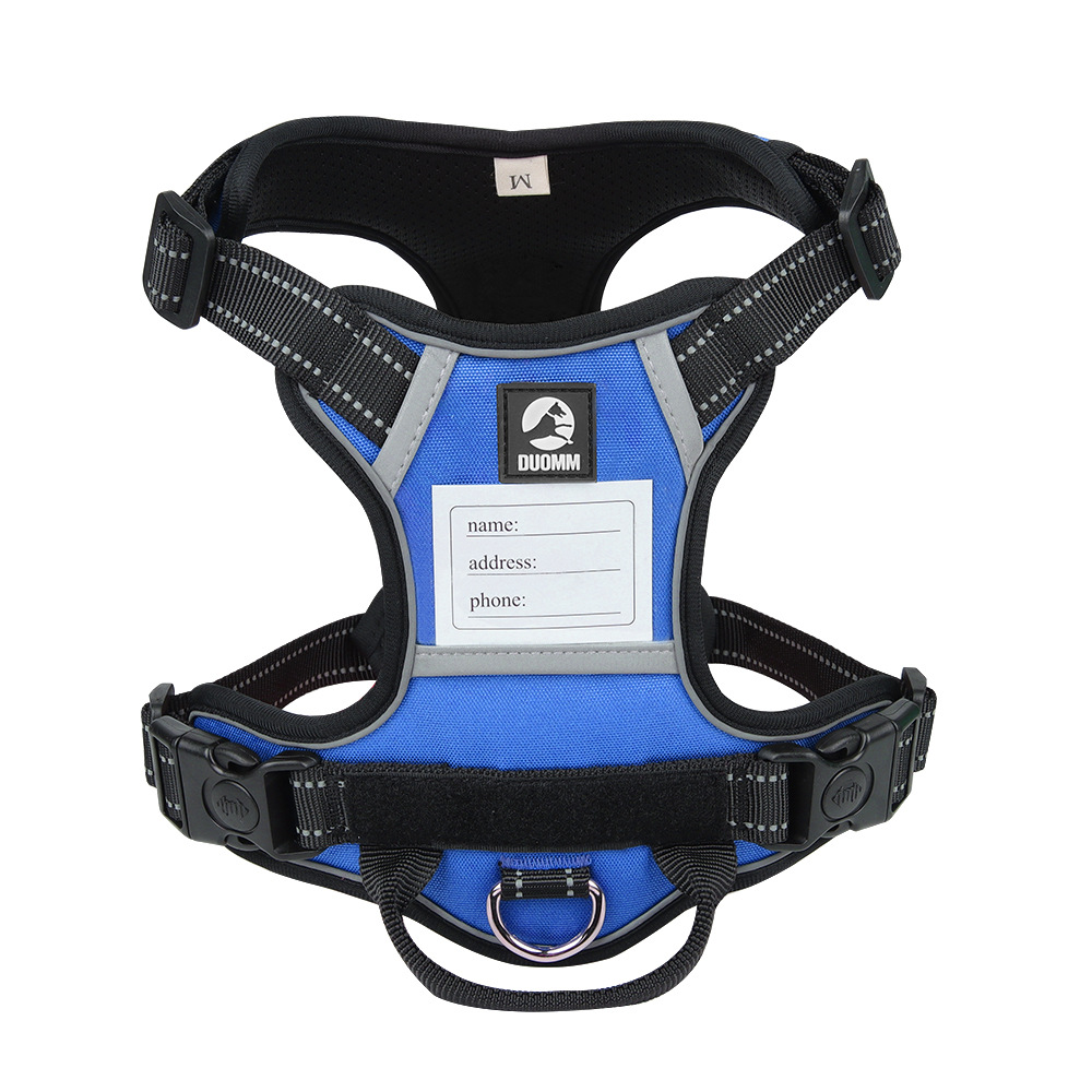 V888-ELOSUNG21884-202503131521-00 Size L Blue Reflective No-Pull Dog Harness - Adjustable & Durable for Large Breeds, Anti-Escape Design - Image 1