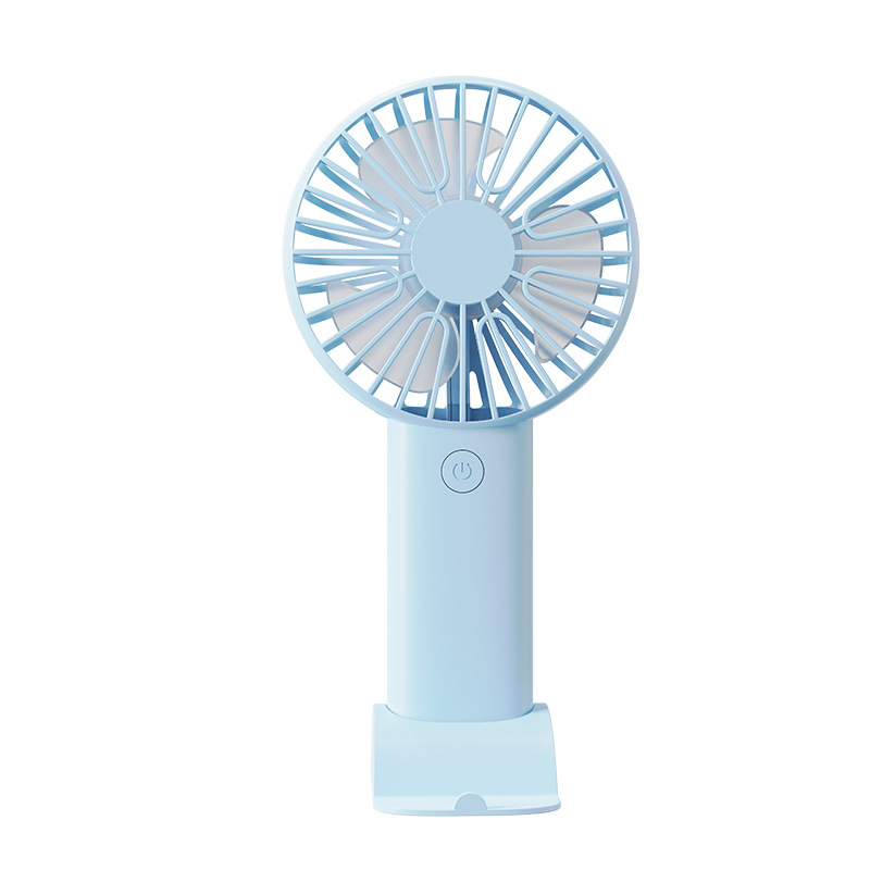 V888-ELOSUNG22023-202503131538-00 2 PCS Blue Portable USB Fan - 3 Speed Settings - Perfect for Office, Desk & Travel - Image 1