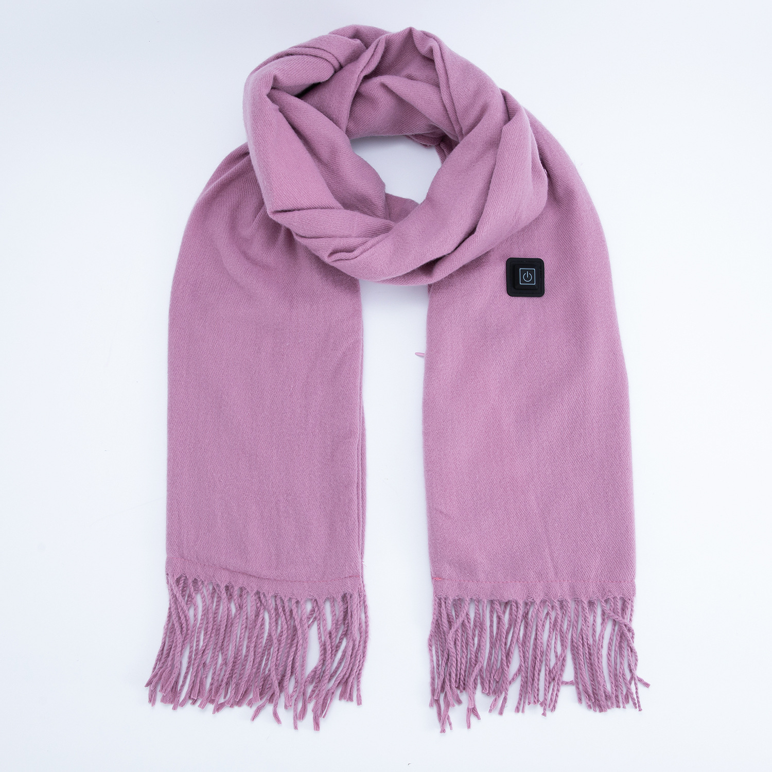 V888-ELOSUNG22228-202503211740-00 Dark Pink Heated Scarf - Electric Warming Scarf, Winter Outdoor Essential (Without power bank) - Image 1