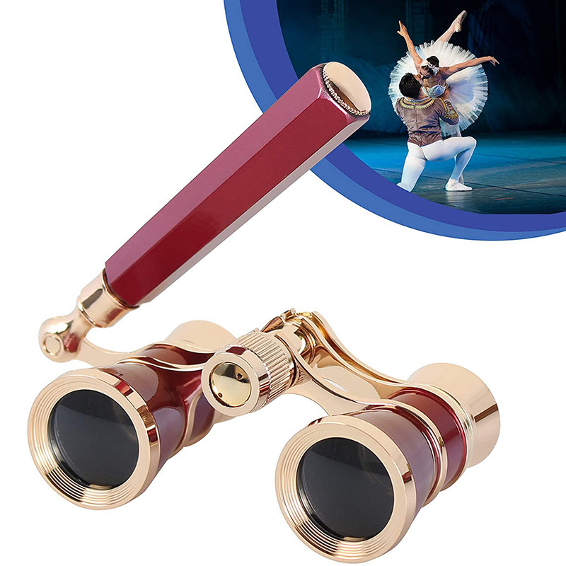 V888-ELOSUNG22437-202503251507-00 Red Elegant Theatre Binoculars - Portable & Stylish Handheld Opera Glasses (Focal length: 300mm) - Image 1