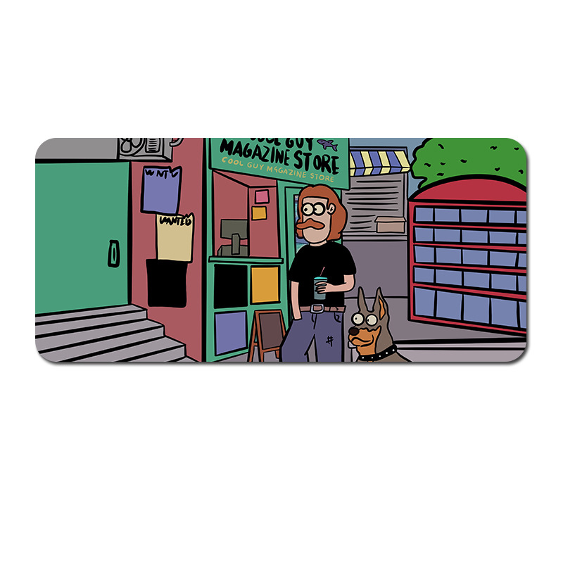 V888-ELOSUNG22909-202504141806-00 Oversized Cartoon Desk Pad - 80x30cm Mouse Mat, Non-Slip Base (Style 1) - Image 1