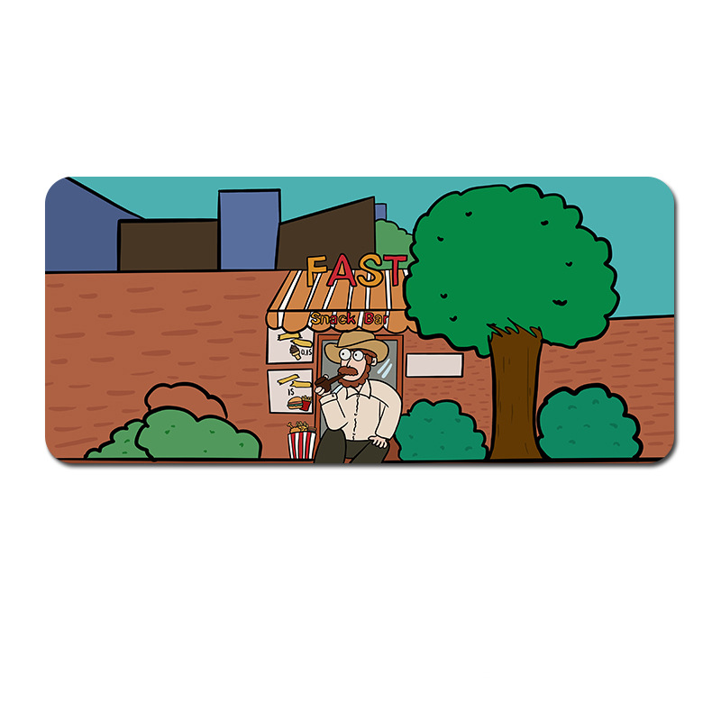 V888-ELOSUNG22914-202504141426-00 Oversized Cartoon Desk Pad - 90x40x0.4cm Mouse Mat, Non-Slip Base (Style 3) - Image 1