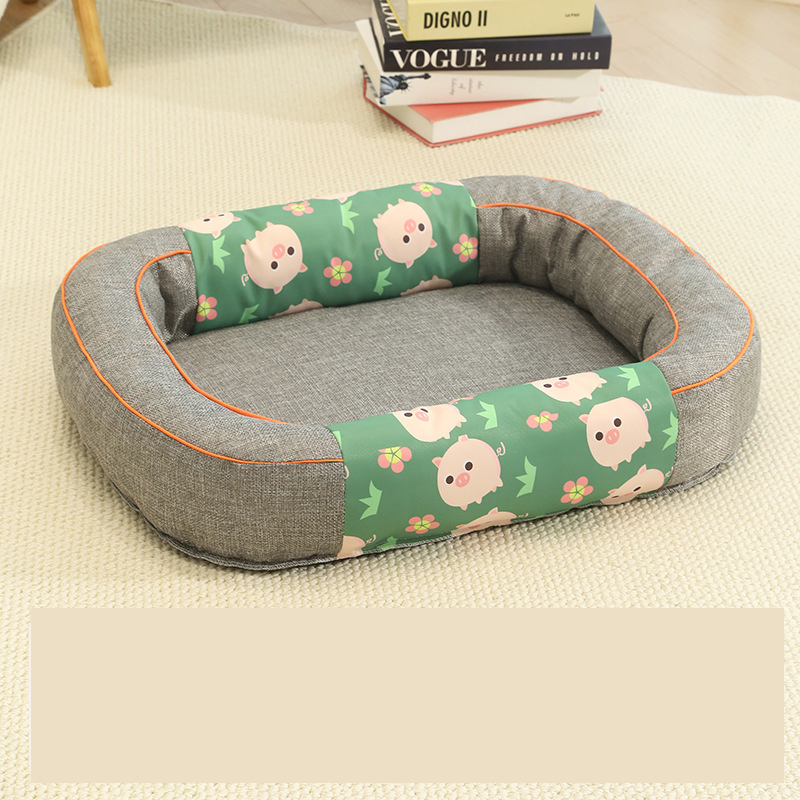 V888-ELOSUNG23072-202503211542-00 Size M Grey Cozy Pet Bed for Small Dogs and Cats - Durable & Chew-Resistant Nest for All Seasons - Image 1