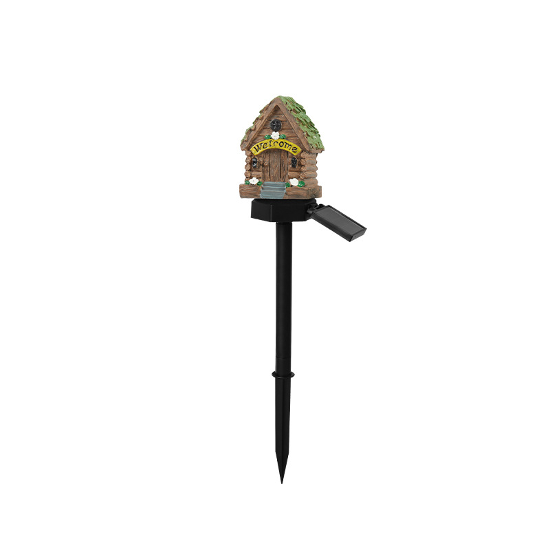 V888-ELOSUNG23370-202503281534-00 Style 1 Brown And Green Solar Resin Garden Stake Light - Outdoor Landscape Light for Yard and Patio Decor - Image 1