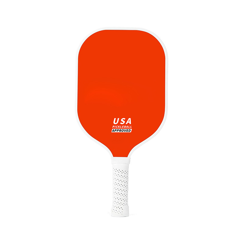 V888-ELOSUNG23631-202504141352-00 Orange Fiberglass Pickleball Paddle - Lightweight 215g with Anti-Slip TPU Grip for Outdoor Sports - Image 1