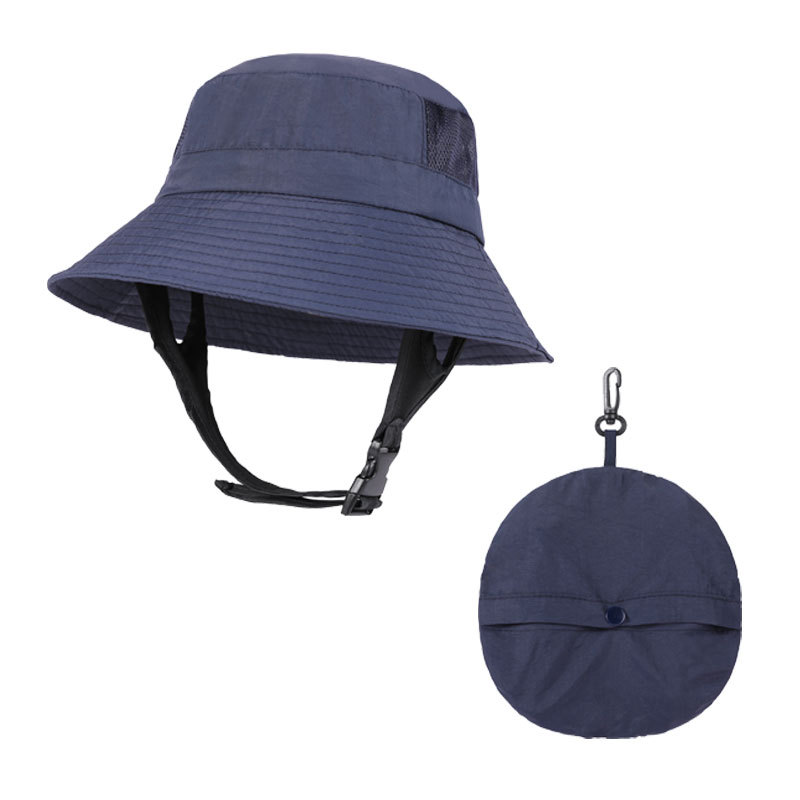 V888-ELOSUNG23656-202504141710-00 Dark Blue UV50+ Sun Protection Bucket Hat - Waterproof, Quick-Dry, Foldable Outdoor Fishing Hat for Men and Women - Image 1