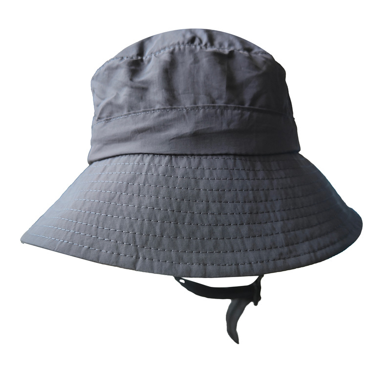 V888-ELOSUNG23657-202504141710-00 Dark Grey UV50+ Sun Protection Bucket Hat - Waterproof, Quick-Dry, Foldable Outdoor Fishing Hat for Men and Women - Image 1