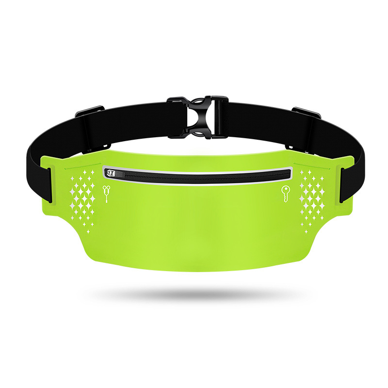 V888-ELOSUNG23703-202504141753-00 2 Pcs Fluorescent Green Lightweight Women's Running Waist Bag - Splash-Proof Fitness Belt with Stretchable Phone Storage - Image 1