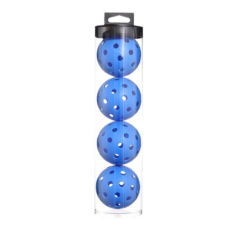 V888-ELOSUNG23828-202504141742-00 2 Tubes Blue Outdoor Pickleball Balls 4-Pack - Durable 40-Hole Design with Carry Tube(8 balls in total) - Image 1