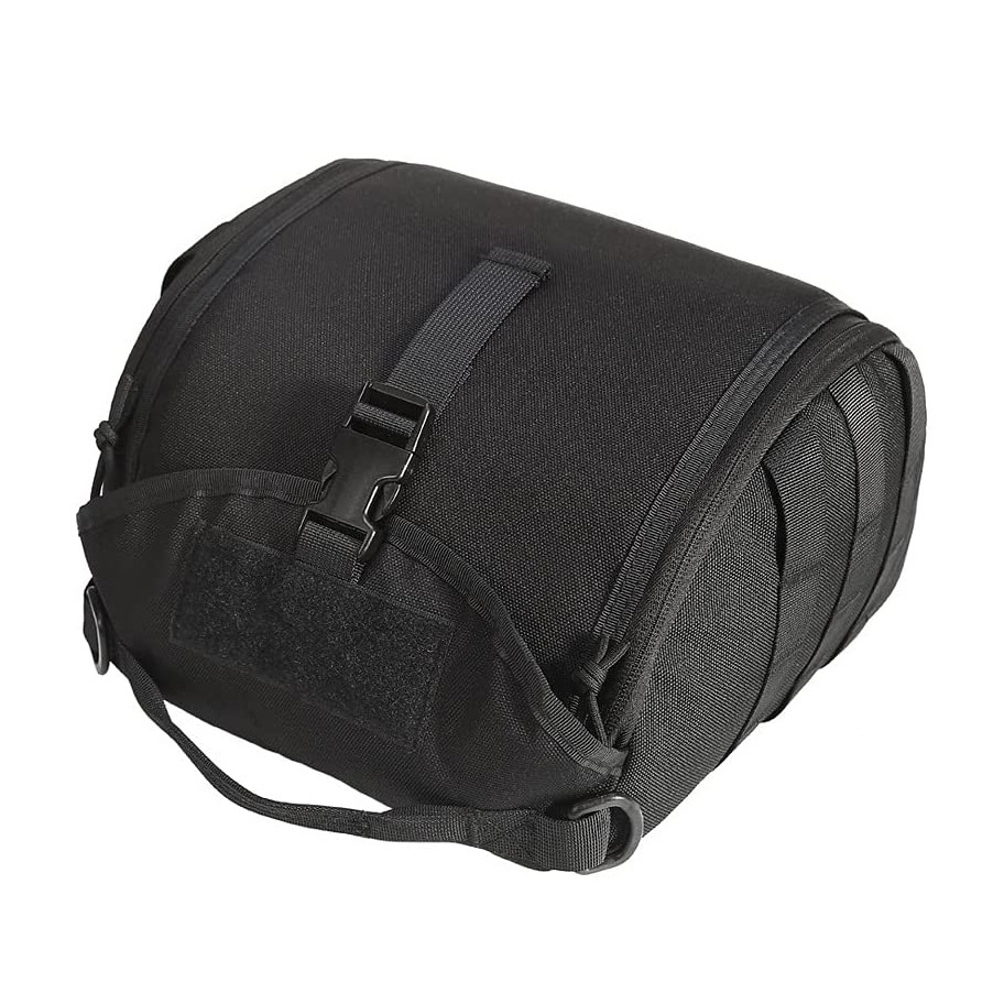 V888-ELOSUNG23926-202504171712-00 Black Tactical Helmet Bag & Utility Pouch - Padded MOLLE Gear Storage Carrier - Image 1