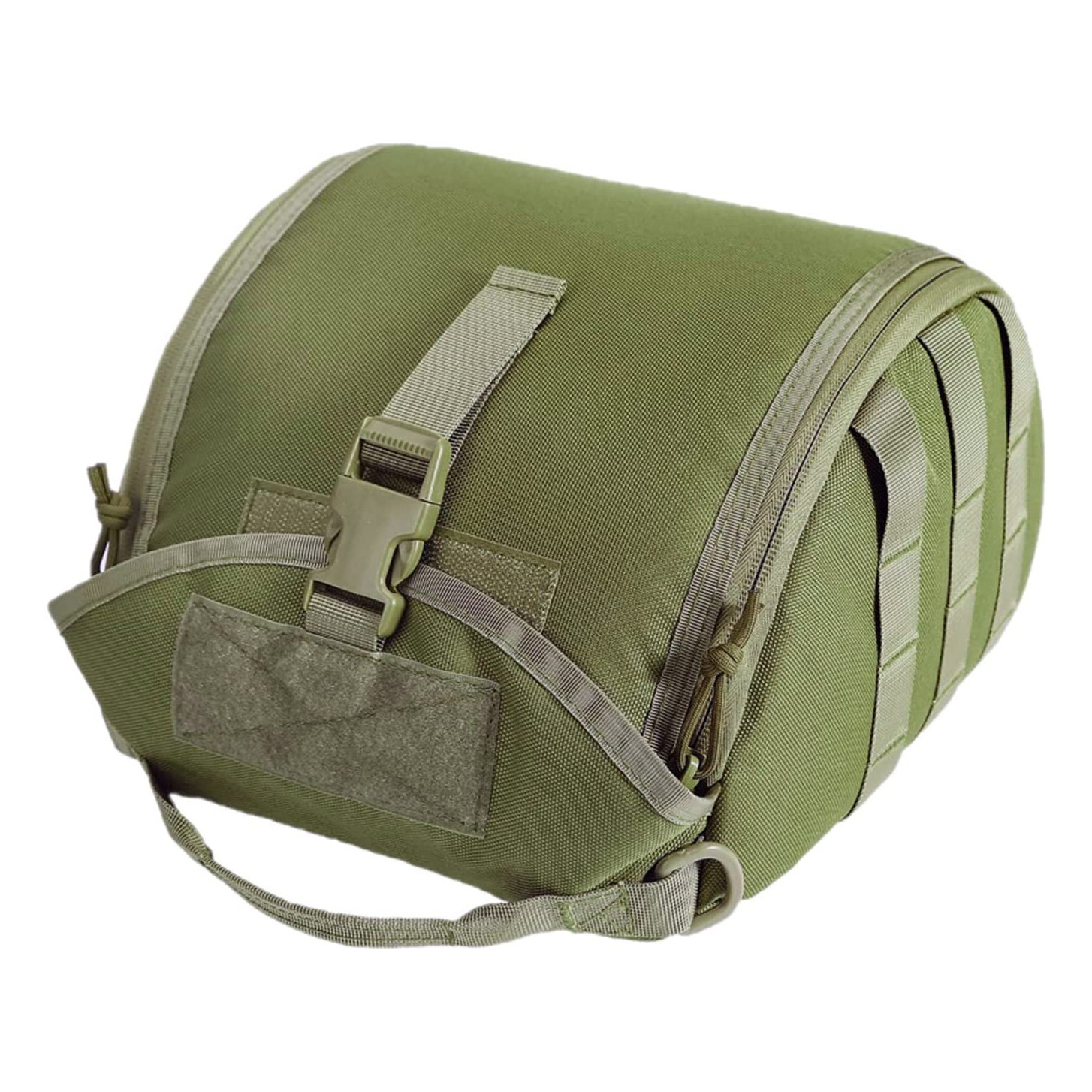 V888-ELOSUNG23928-202504171715-00 Green Tactical Helmet Bag & Utility Pouch - Padded MOLLE Gear Storage Carrier - Image 1