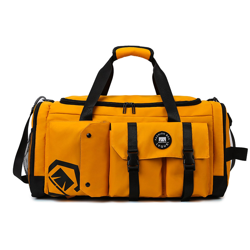 V888-ELOSUNG24351-202504011310-00 Yellow Capacity Travel Duffel Bag - Unisex - Multi-Color - 56x29x27cm - Image 1