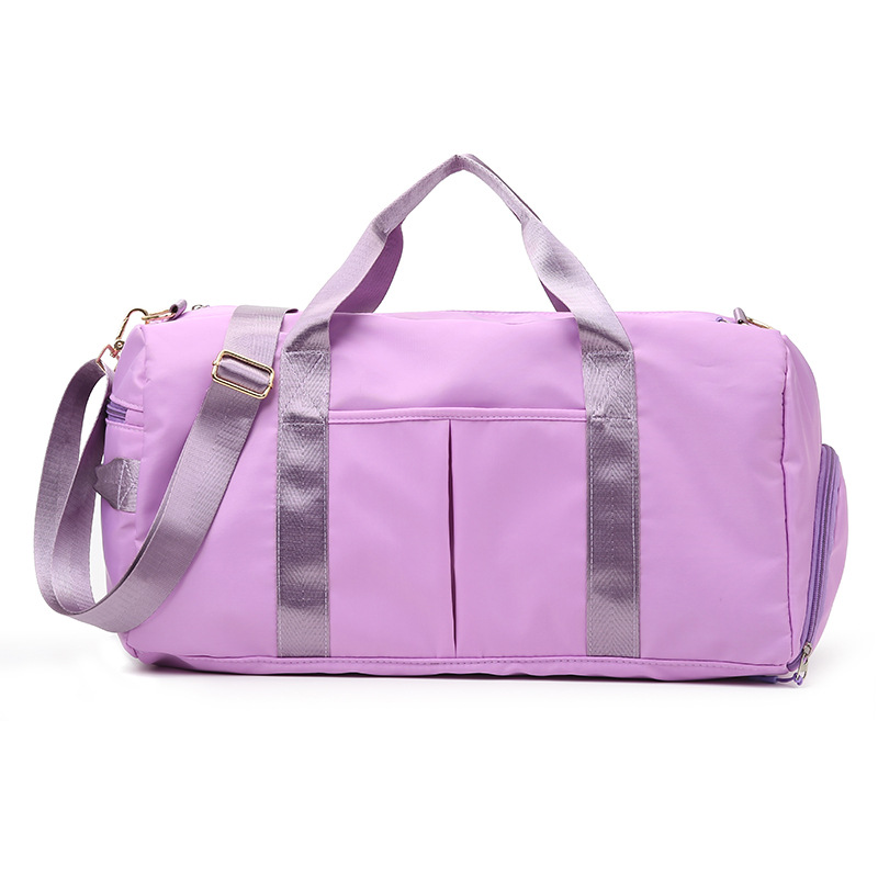 V888-ELOSUNG24434-202504011221-00 Purple Dry Wet Separation Gym Bag - Women's Large Capacity - Training & Travel - Image 1