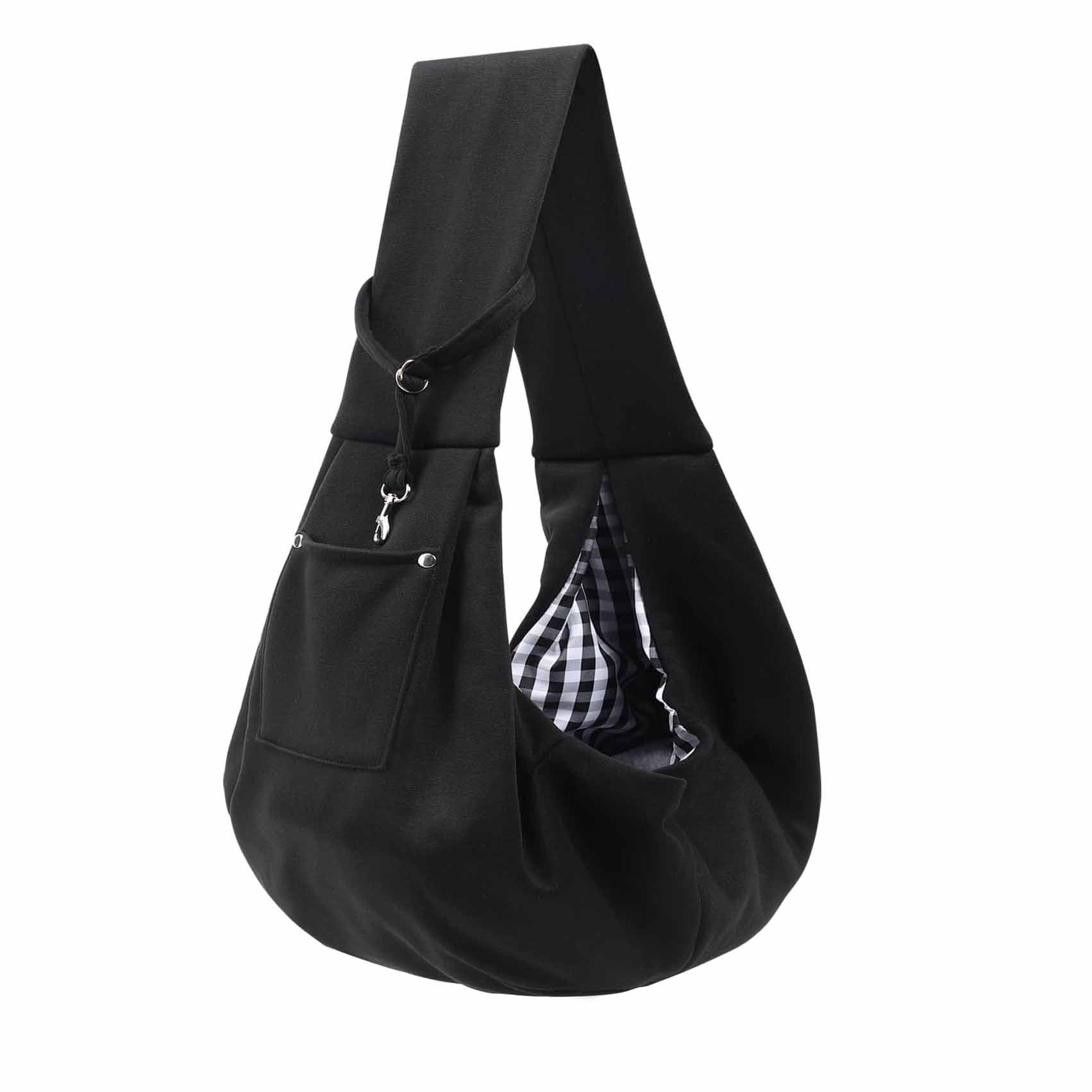 V888-ELOSUNG24509-202504141635-00 Black Portable Pet Carrier Backpack - Adjustable Shoulder Sling for Small Dogs & Cats (69.85 x 59.94 x 39.88cm) - Breathable Outdoor Travel Bag - Image 1