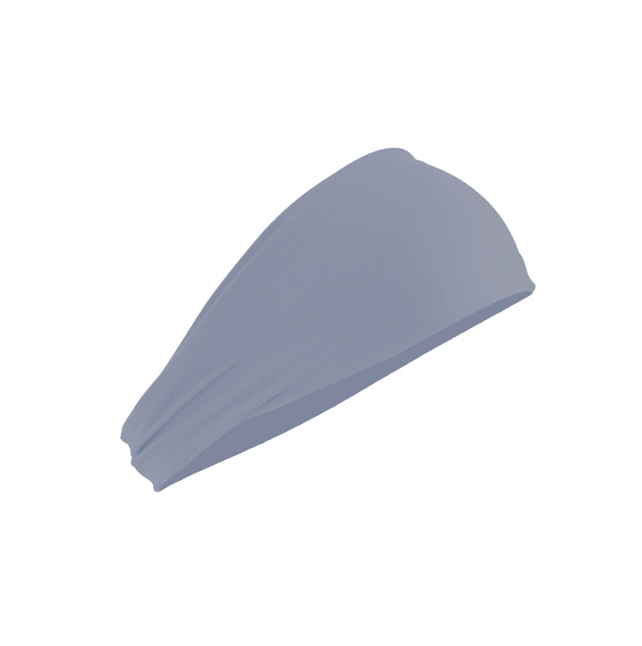 V888-ELOSUNG24537-202504141422-00 Grey 5-Pack Wide Sports Headbands for Women - Non-Slip Yoga Headwraps with Sweat-Wicking Fabric (88% Nylon+12% Spandex) - Image 1