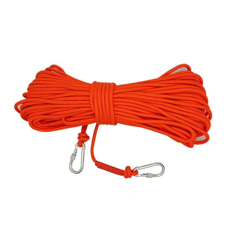 V888-ELOSUNG24654-202504141338-00 Orange With Wire Core Heavy Duty Adjustable Clothesline Set (4 Pack) - 10m Steel Wire Core Nylon Rope with Hooks for Outdoor & Camping - Image 1