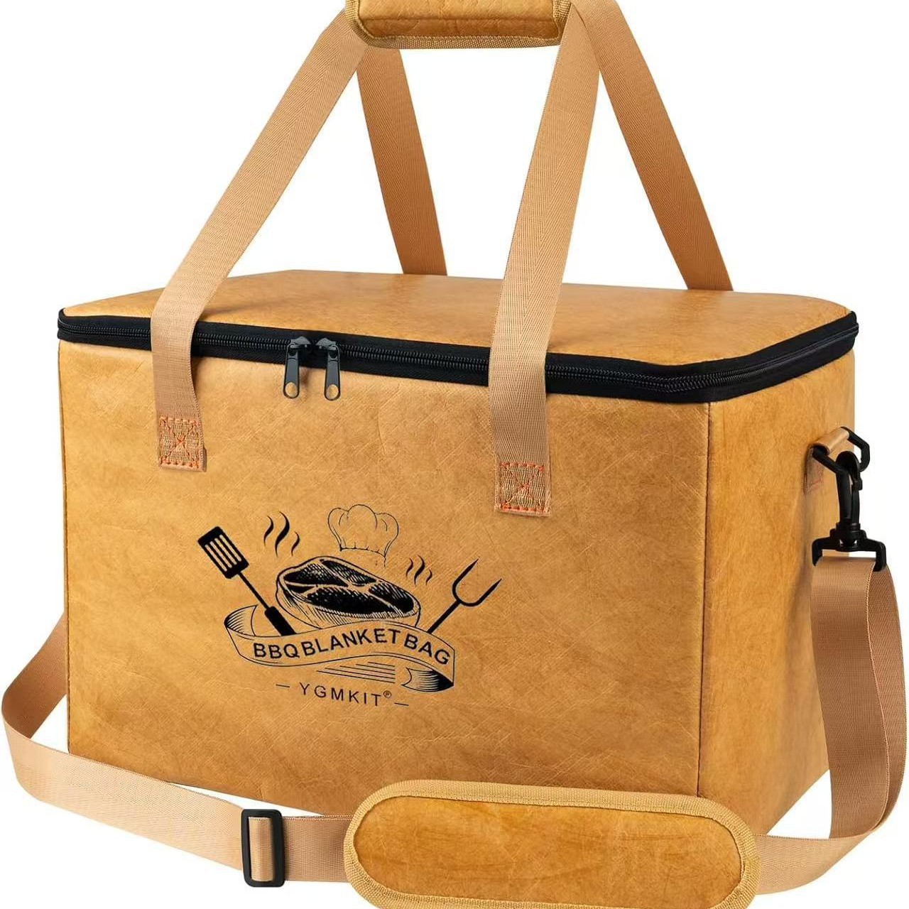 V888-ELOSUNG24673-202504171707-00 Large Reusable Insulated BBQ Bag - Thermal Meat & Food Carrier (40x25x25cm) - Image 1