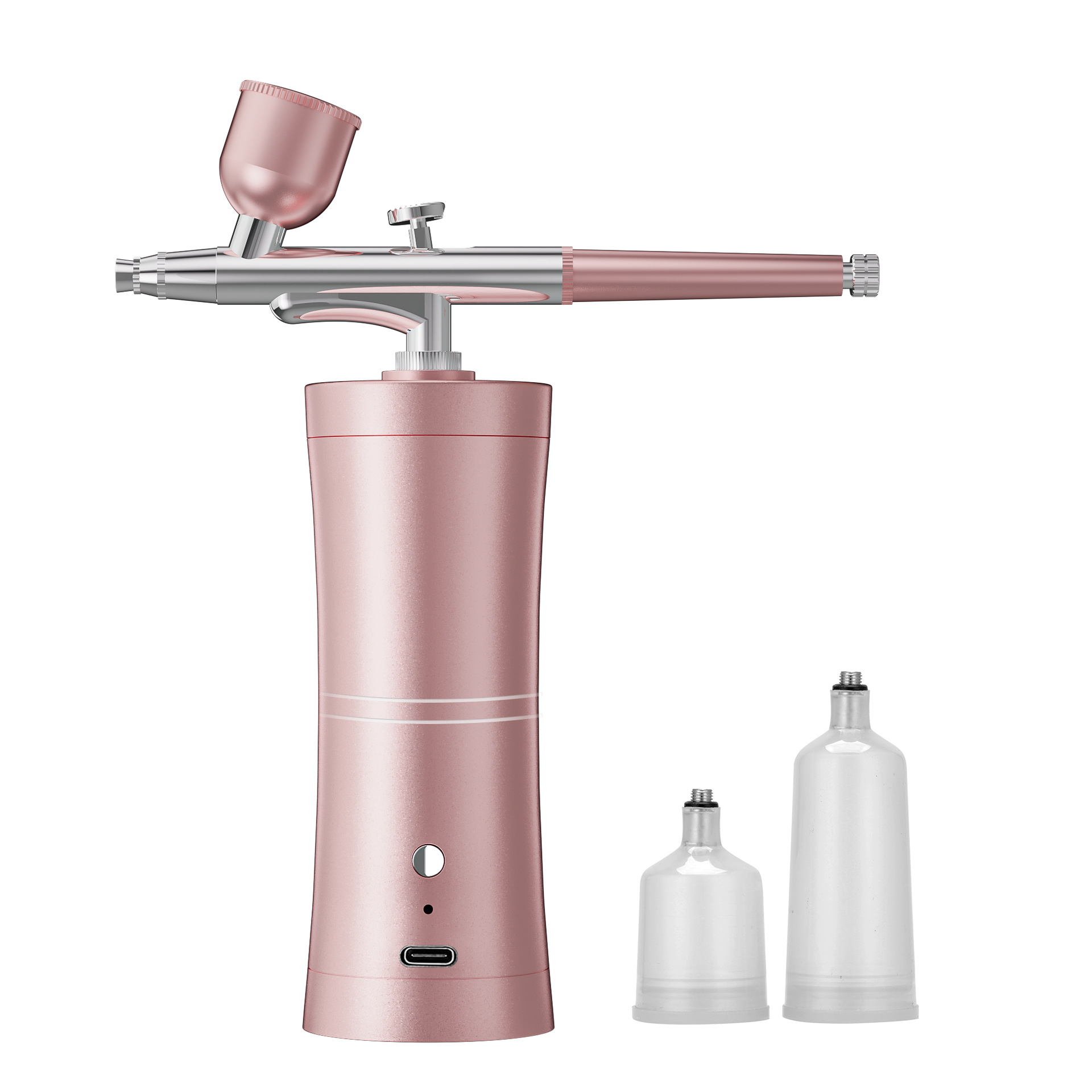 V888-ELOSUNG24833-202504211137-00 Pink Portable Oxygen Infusion Airbrush - Facial Mist Sprayer for Hydration & Skincare - Image 1