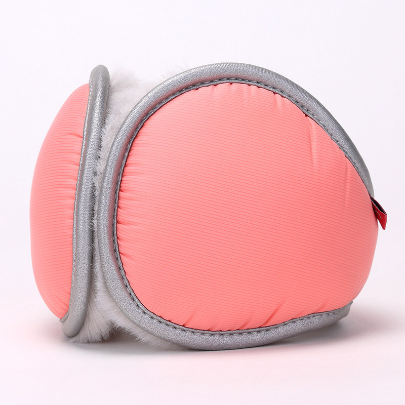 V888-ELOSUNG25234-202504211236-00 Pink Winter Comfort Folding Earmuffs - Soft Fleece, Windproof and Waterproof - Image 1