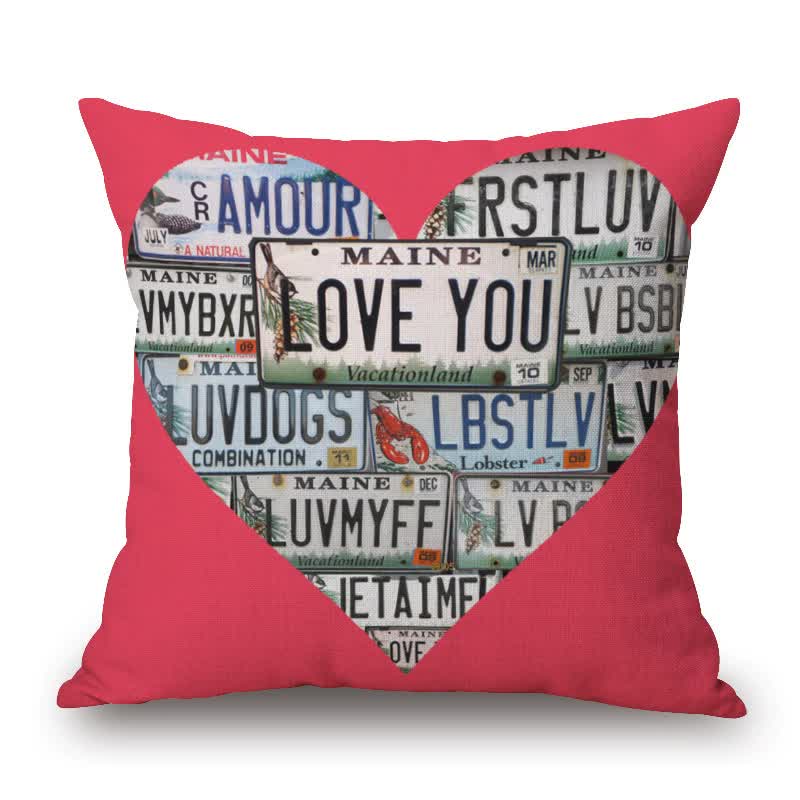 V888-ELOSUNG25546-202504281340-00 Pop Art Graphic Throw Pillow - Vintage Style Cushion for Home Decor(Pink) - Image 1