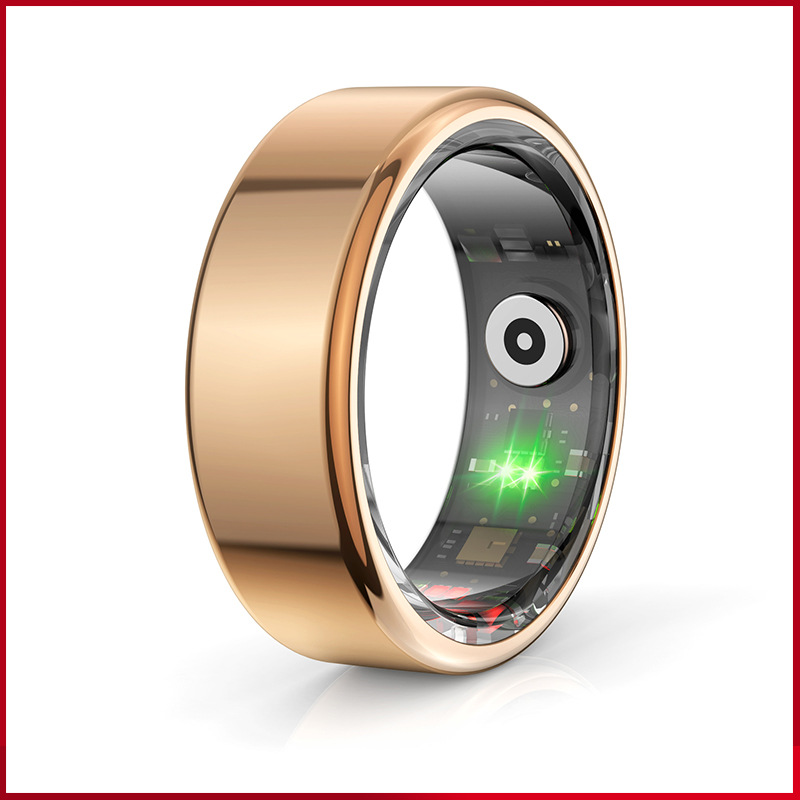 V888-ELOSUNG25723-202505081706-00 Advanced Smart Health Ring - 24/7 Heart Rate, SpO2, Sleep & Activity Tracker with Magnetic Charging(gold) - Image 1