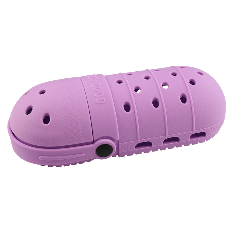 V888-ELOSUNG26248-202504211320-00 2 - pcs Purple Cute Clog-Shaped Pen Holder for Desk Organization - Image 1