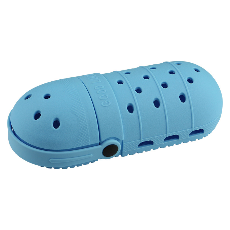 V888-ELOSUNG26249-202504211320-00 2 - pcs Blue Cute Clog-Shaped Pen Holder for Desk Organization - Image 1