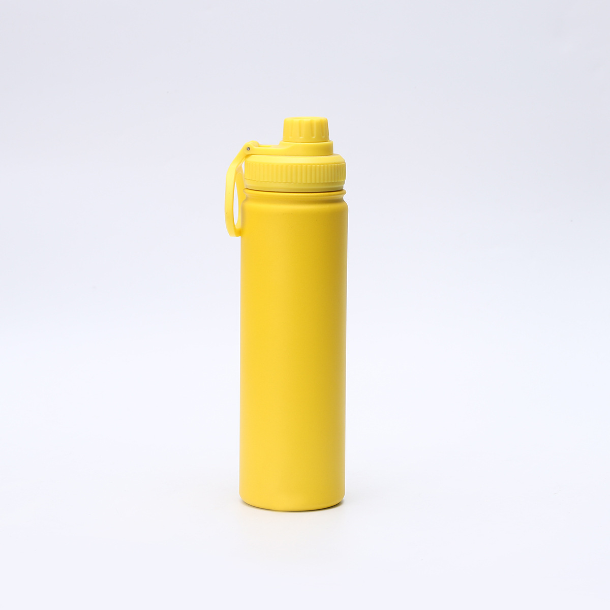 V888-ELOSUNG26460-202504281400-00 Yellow Portable Travel Thermos Bottle - Leakproof Stainless Steel Flask with Carry Handle (18oz - 540ml) - Image 1