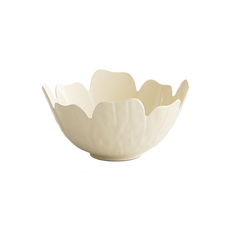 V888-ELOSUNG265-200333-00 Cream white sunflower fruit tray, 1 small size 21.5cm*11cm - Image 1