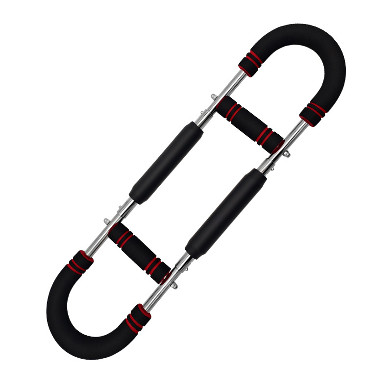 V888-ELOSUNG26700-202505132005-00 Red Black Adjustable U-Shaped Arm Exerciser - For Home Fitness Strength Training (40kg) - Image 1