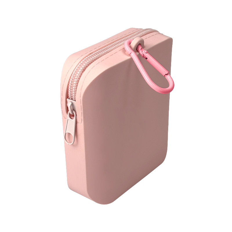 V888-ELOSUNG26860-202505151811-00 Pink Silicone Dog Treat Pouch (Set of 2) - Waterproof, Portable for Training & Walks - Image 1