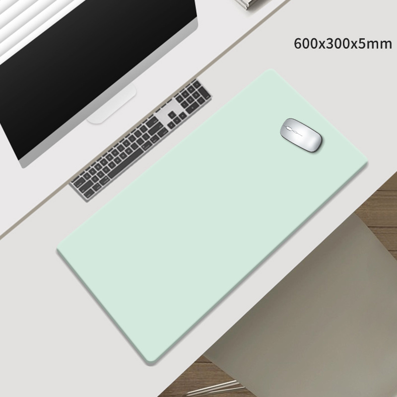 V888-ELOSUNG27577-202505131826-00 Mint Green Premium Large Silicone Mouse Pad - Non-Slip, 600x300mm for Office and Gaming - Image 1