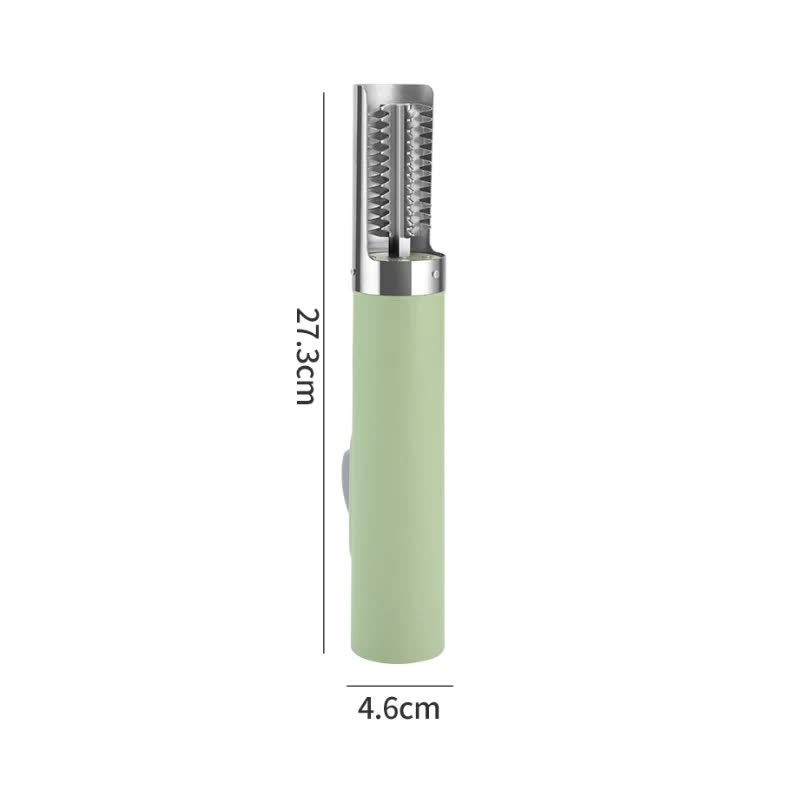 V888-ELOSUNG27803-202505191253-00 Green Cordless Electric Fish Scaler - Rechargeable 3000mAh Power, Stainless Steel Blade, Mess-Free Fish Cleaning Tool - Image 1