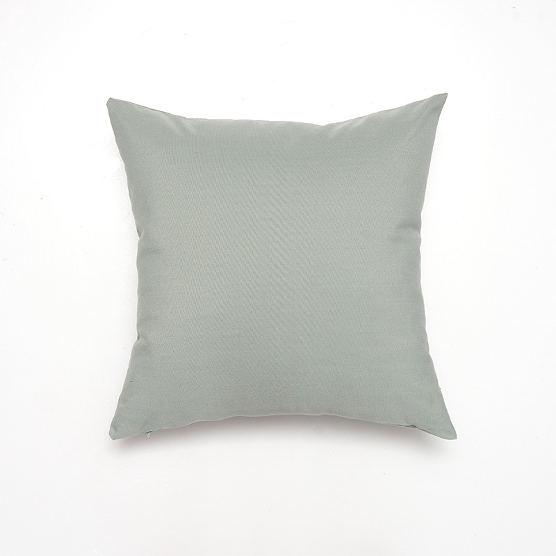 V888-ELOSUNG27821-202505191323-00 Green Solid Color Set of 2 Decorative Cushion Covers - 45x45cm, Soft Polyester (Inserts Not Included) - Image 1