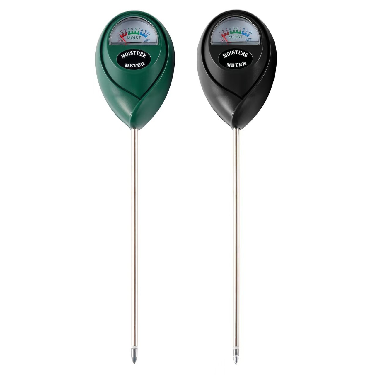V888-ELOSUNG27872-202505231205-00 2 Pcs (1 Green + 1 Black) Soil Moisture Meter - Accurate Plant Water Monitor for Garden & Potted Plants, No Batteries Needed - Image 1