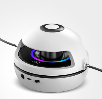 V888-ELOSUNG28006-202504221135-00 White Smart Electric Jump Rope Machine with Bluetooth Music, Remote Control & LED Lights - Image 1