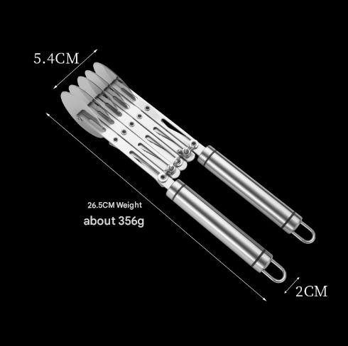 V888-ELOSUNG28127-202504281511-00 Doughnut Cutter Five Wheels Stainless Steel Multi-Wheel Rolling Dough Cutter - Pastry, Noodle & Lattice Slicer - Image 1