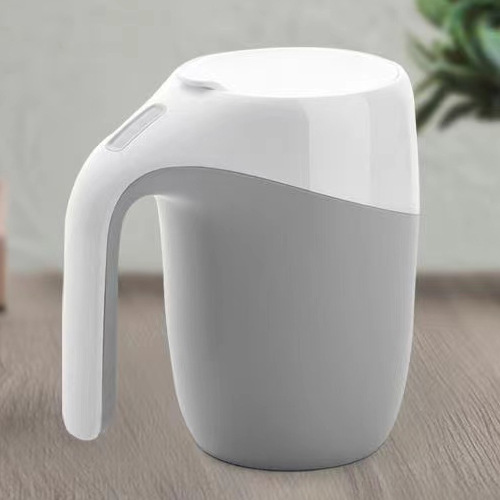 V888-ELOSUNG28251-202505061346-00 White-grey Double-Wall Stainless Steel Insulated Tumbler - 470ml, 14.5x12.3x11cm - Image 1