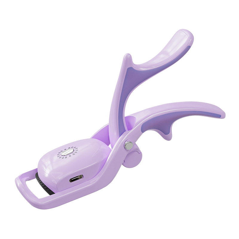 V888-ELOSUNG28313-202505071510-00 Purple USB Rechargeable Electric Heated Eyelash Curler - Lash Lift and Extension Tool - Image 1