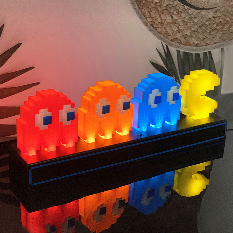V888-ELOSUNG28548-202505132006-00 Cute Pac-Man Night Light Set with 3-Level Dimming - Image 1