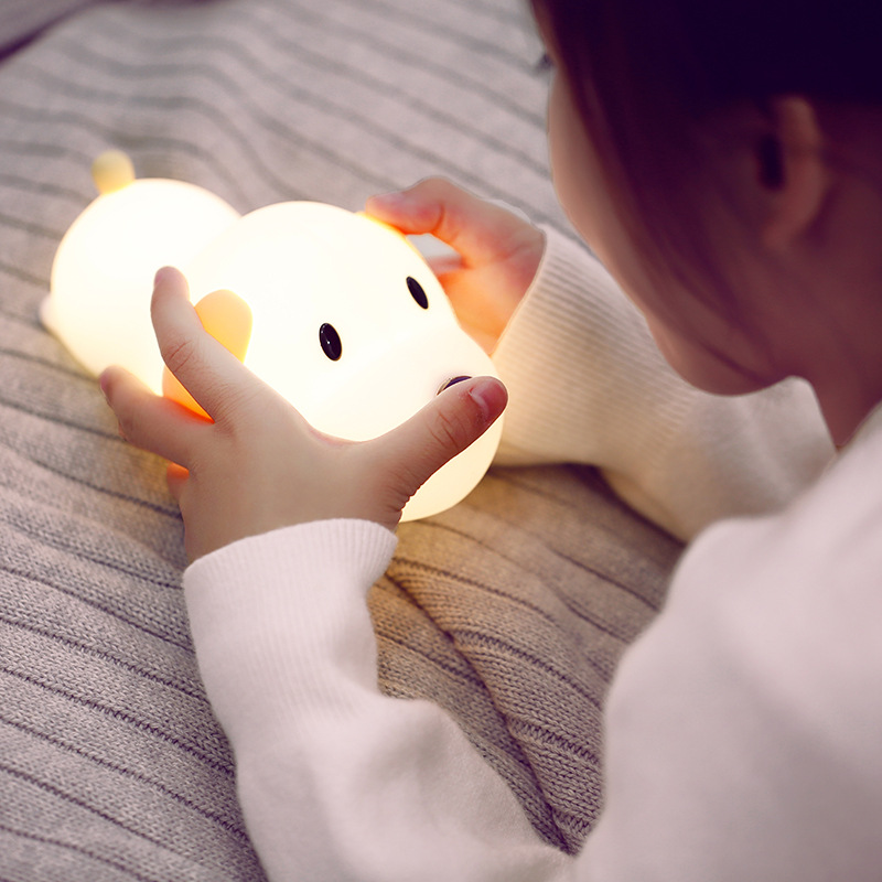 V888-ELOSUNG28705-202505191253-00 Dopey Dog Children's Silicone Night Light with Tap Control - Image 1