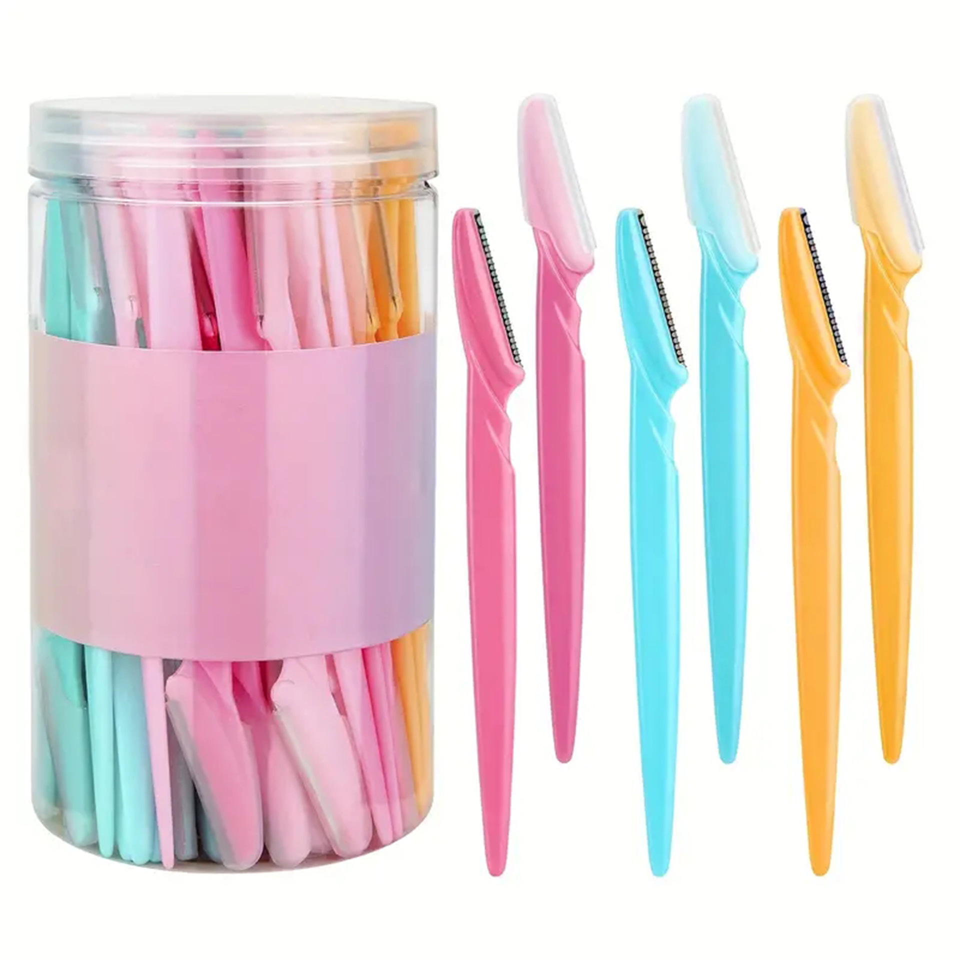 V888-ELOSUNG29030-202505191245-00 40-Piece Eyebrow Razor & Dermaplaning Tool Set(Colorful) - Image 1