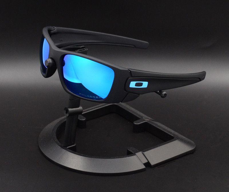 V888-ELOSUNG29089-202505231225-00 Sport Polarized Sunglasses with UV400 Protection - Multi-Layer Lens Technology(Black frame ice blue film) - Image 1