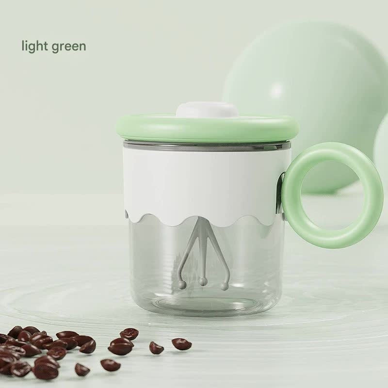 V888-ELOSUNG29325-202505281027-00 Automatic Self-Stirring Coffee Mug - 400ml, 5000RPM, USB-C Rechargeable with Trident Stirring Rod(green) - Image 1