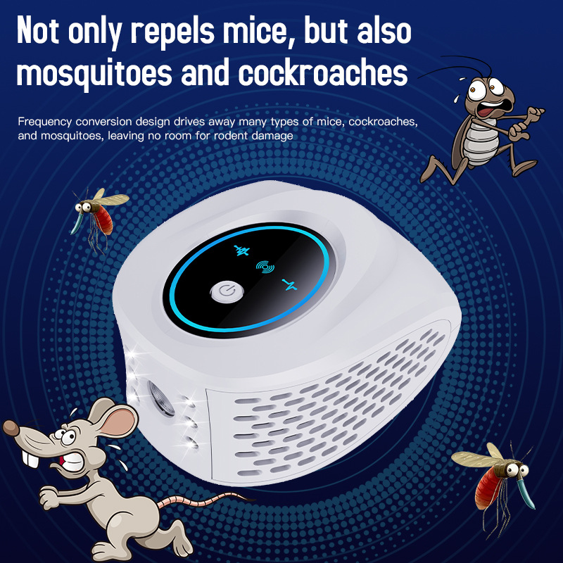 V888-ELOSUNG29680-202506111517-00 Advanced Ultrasonic Pest Repeller - Multi-Frequency Sound Waves for Mice, Mosquitoes & Cockroaches(white) - Image 1